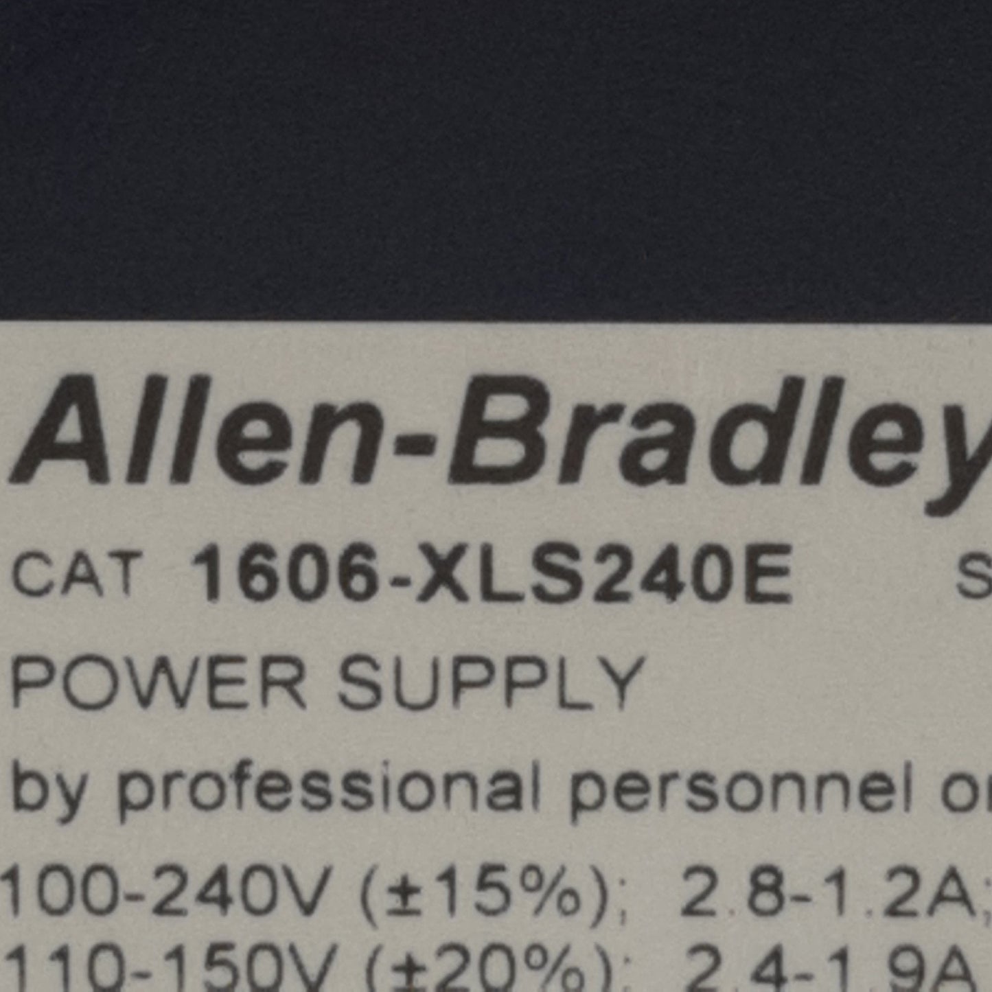 Used Allen-Bradley 1606-XLS240E Power Supply, 24-28VDC Output Voltage, 10A-9A Output