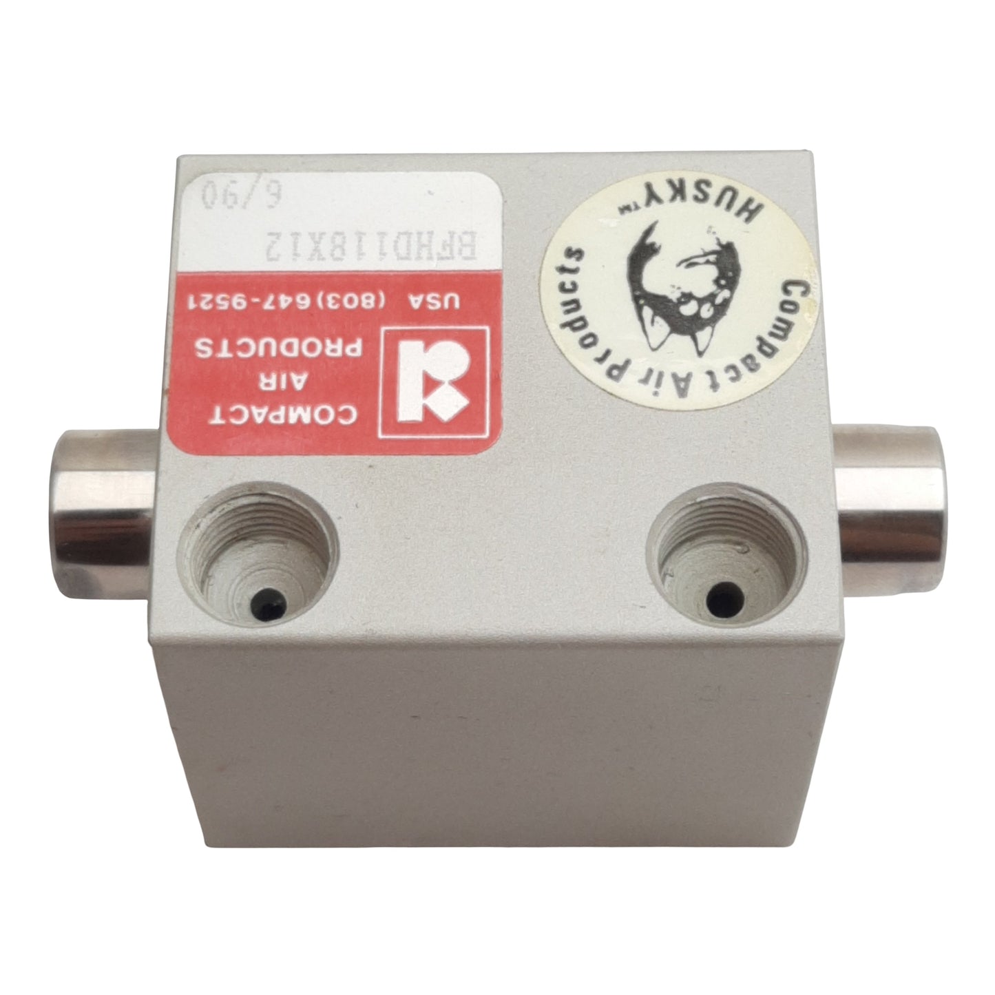 New Compact BFHD118X12 Pneumatic Cylinder ø1-1/8in Bore, 1/2in Stroke, 1/8in NPT