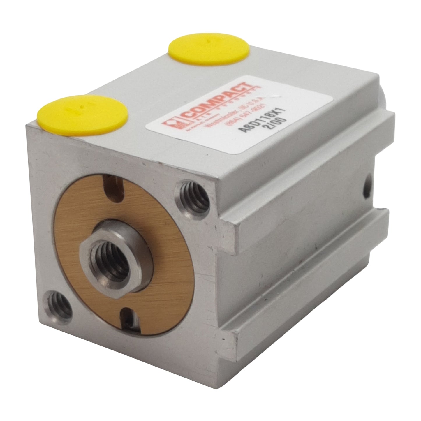 New Compact ASD118X1 Pneumatic Cylinder ø1-1/8in Bore, 1in Stroke, 1/8in NPT, 250psi