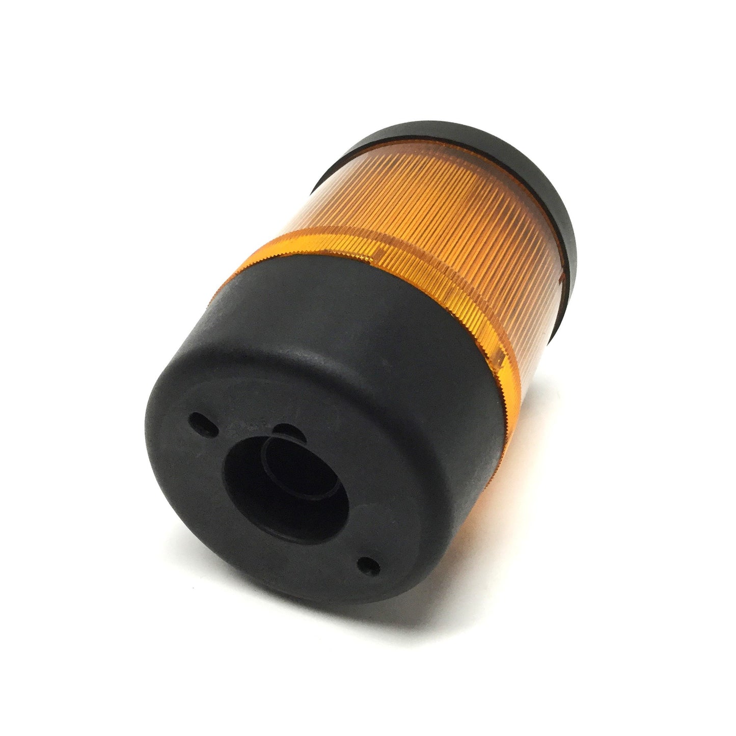Used Werma 604.340.55 KombiSIGN Signal Tower LED Stacklight, Amber Lens w/Base, 24VDC