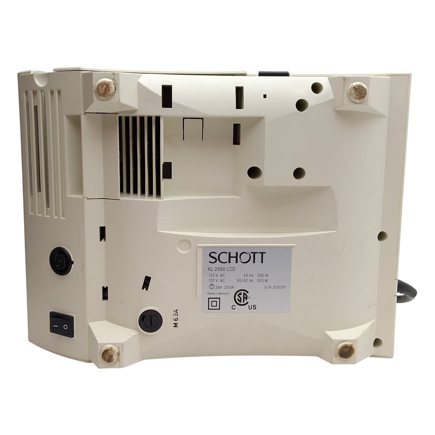 Used Leica Schott KL 2500 LCD Fiber Optic Light Light Source, 250W Lamp, 120VAC