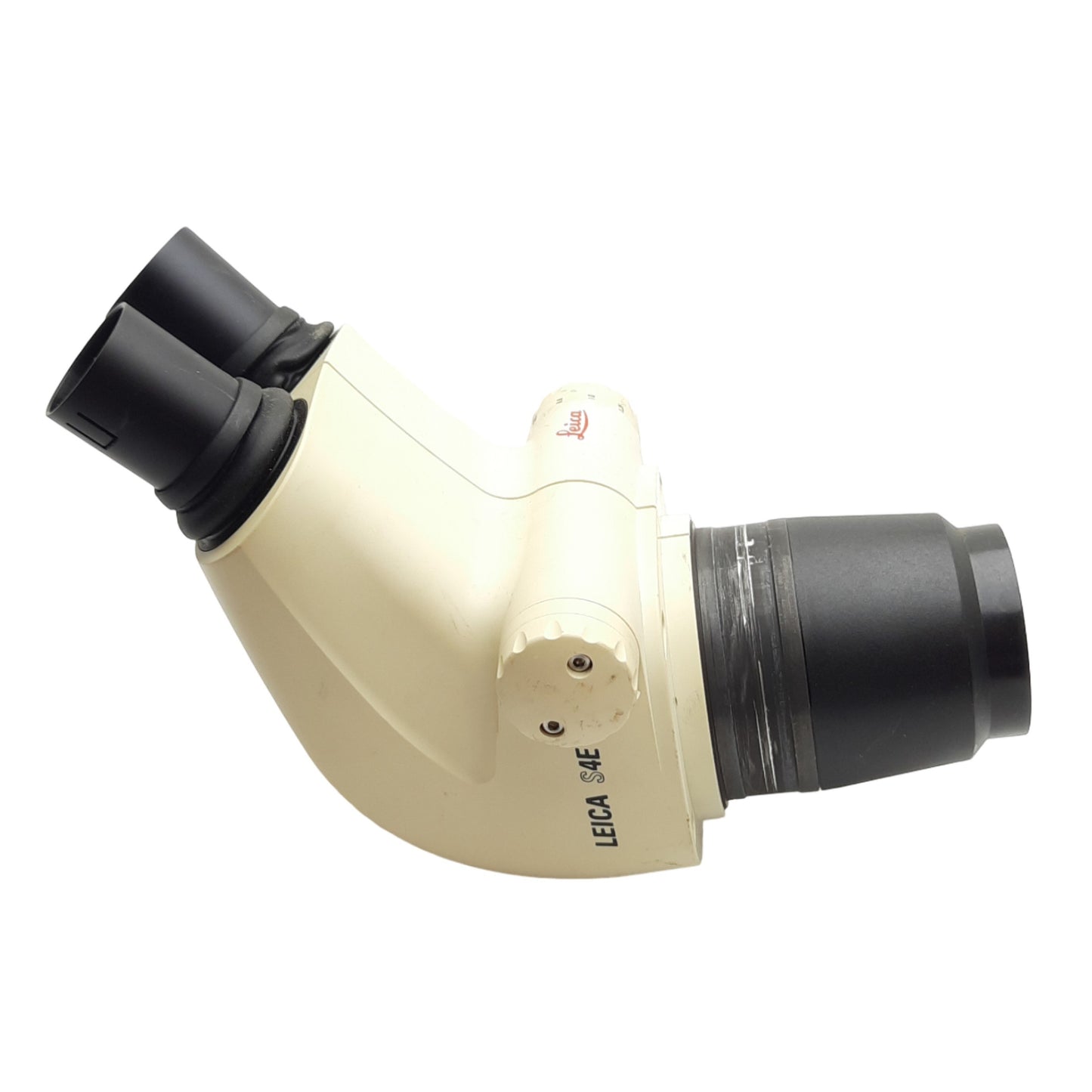 Used Leica 10446293 S4E Stereo Microscope Head, 0.63x to 3.0x Mag, *No Eyepieces*