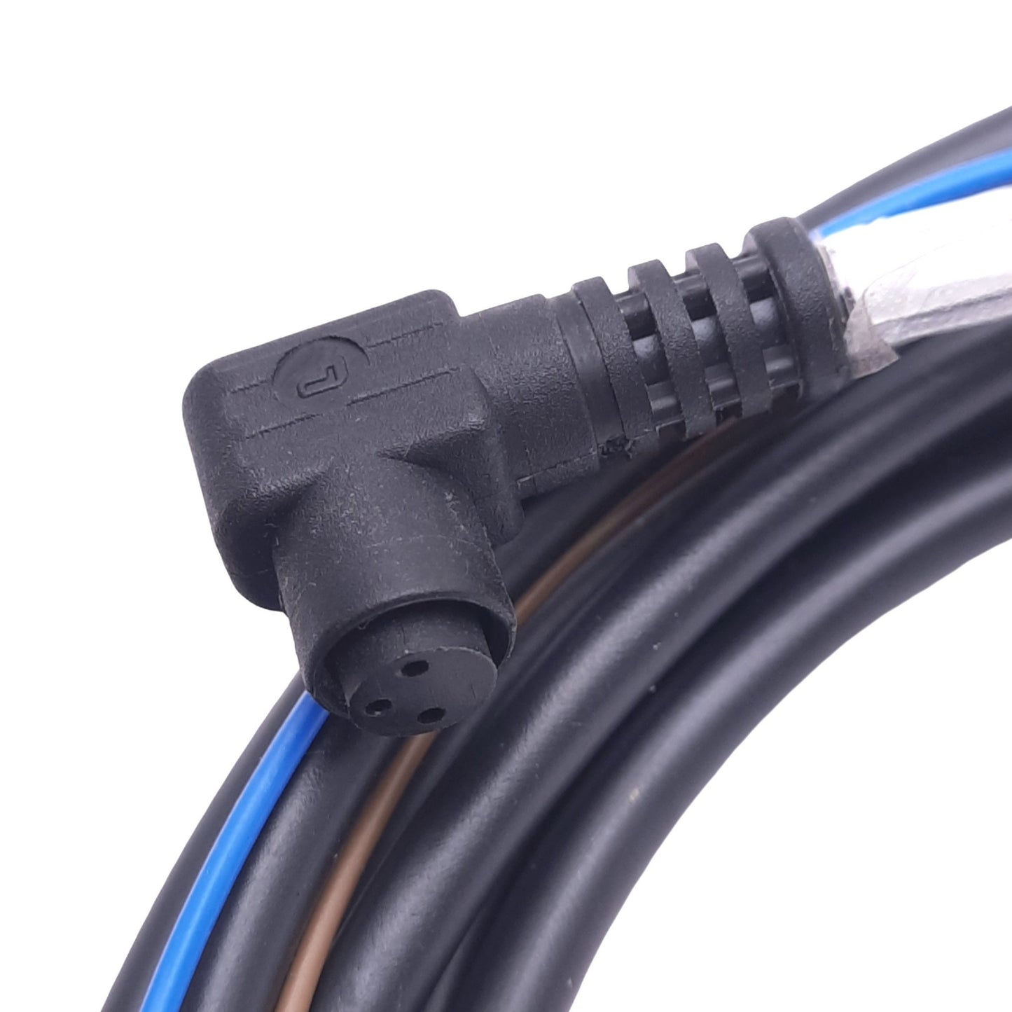 New Baumer ES8.5 Sensor Cable, M8 3-Pin 90° Female Push-On, 60VAC/DC, 7ft Length