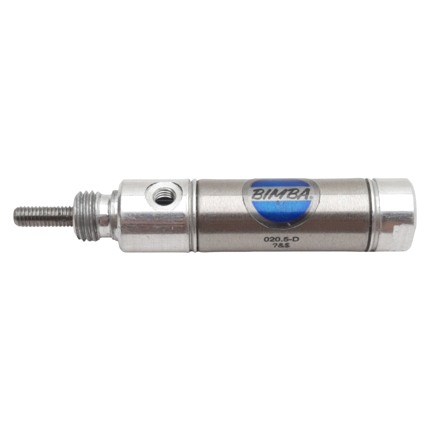 Used Lot of 2 Bimba 020.5-D Pneumatic Cylinder, ø9/16in Bore, 1/2in Stroke, #10-32