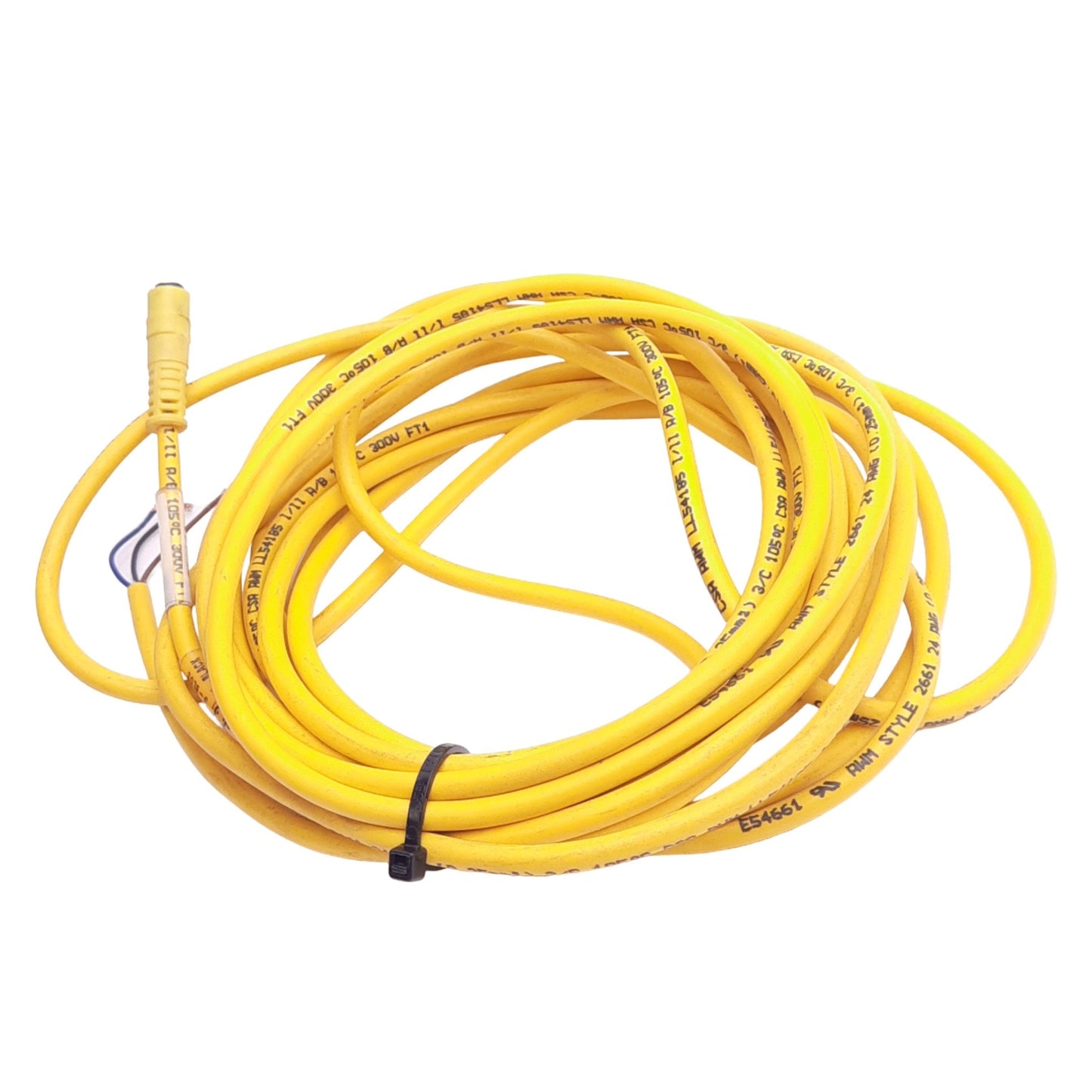 New Balluff C49APE00VY050M Cordset, M8 3-Pin Female to Flying Leads, 60VAC/75VDC, 5m