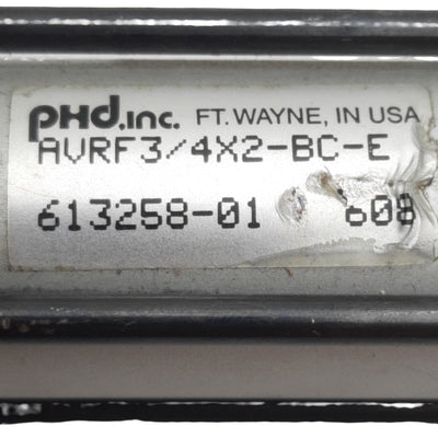 Used PHD AVRF3/4X2-BC-E Pneumatic Cylinder ø3/4in Bore, 2in Stroke, 1/8in NPT, 150psi