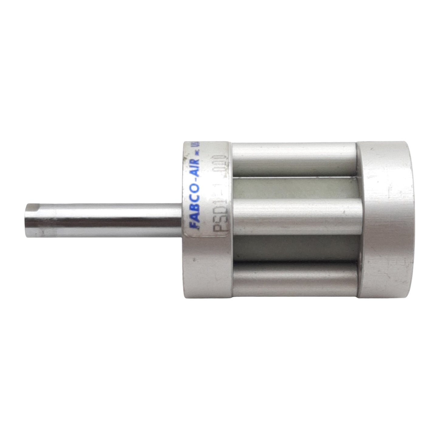 Used Fabco-Air PSD1-1.000 Pneumatic Cylinder, ø1/2in Bore, 1in Stroke, #10-32, 200psi