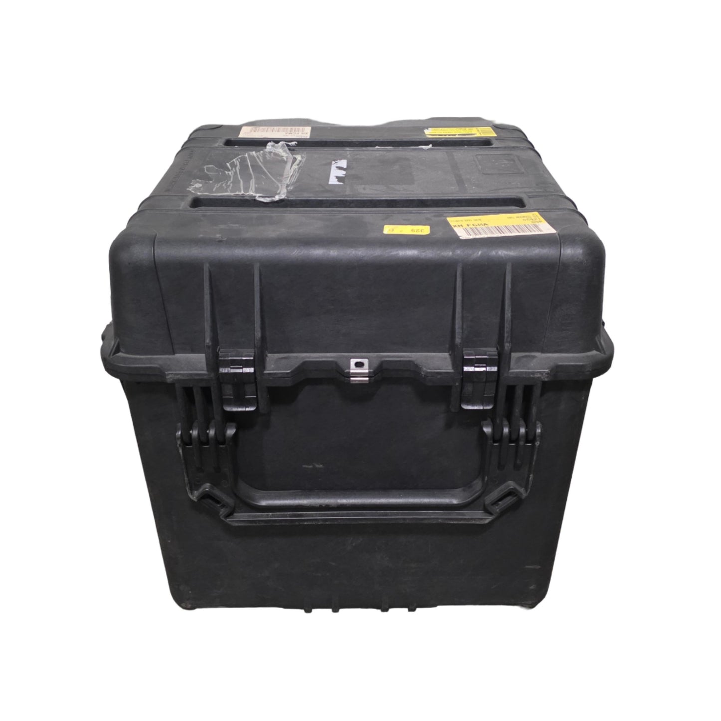 Used Pelican 0350 Protector Cube Case 4.63CuFt, 22.5"L x 22.43"W x21.25"D, IP67