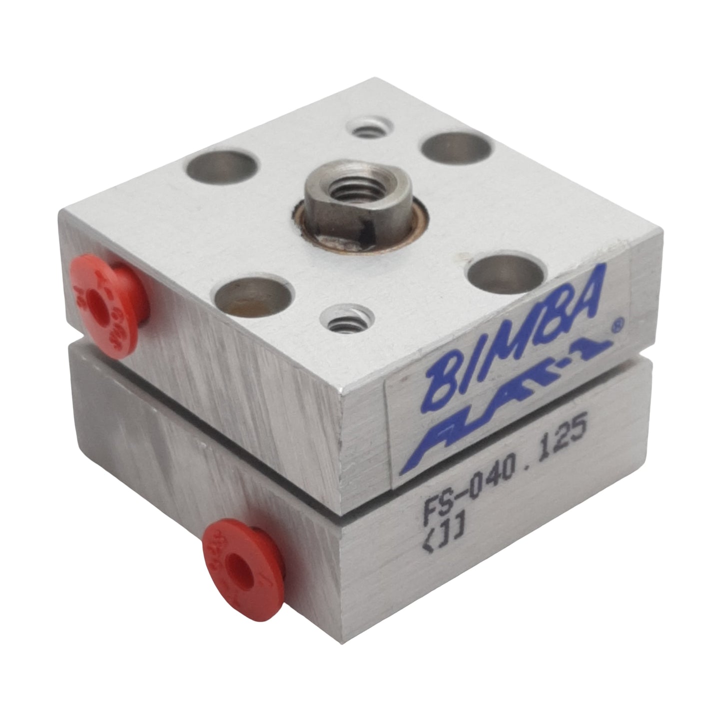 New Bimba FS-040.125 FLAT-1 Pneumatic Cylinder, ø3/4in Bore, 0.125in Stroke, #10-32