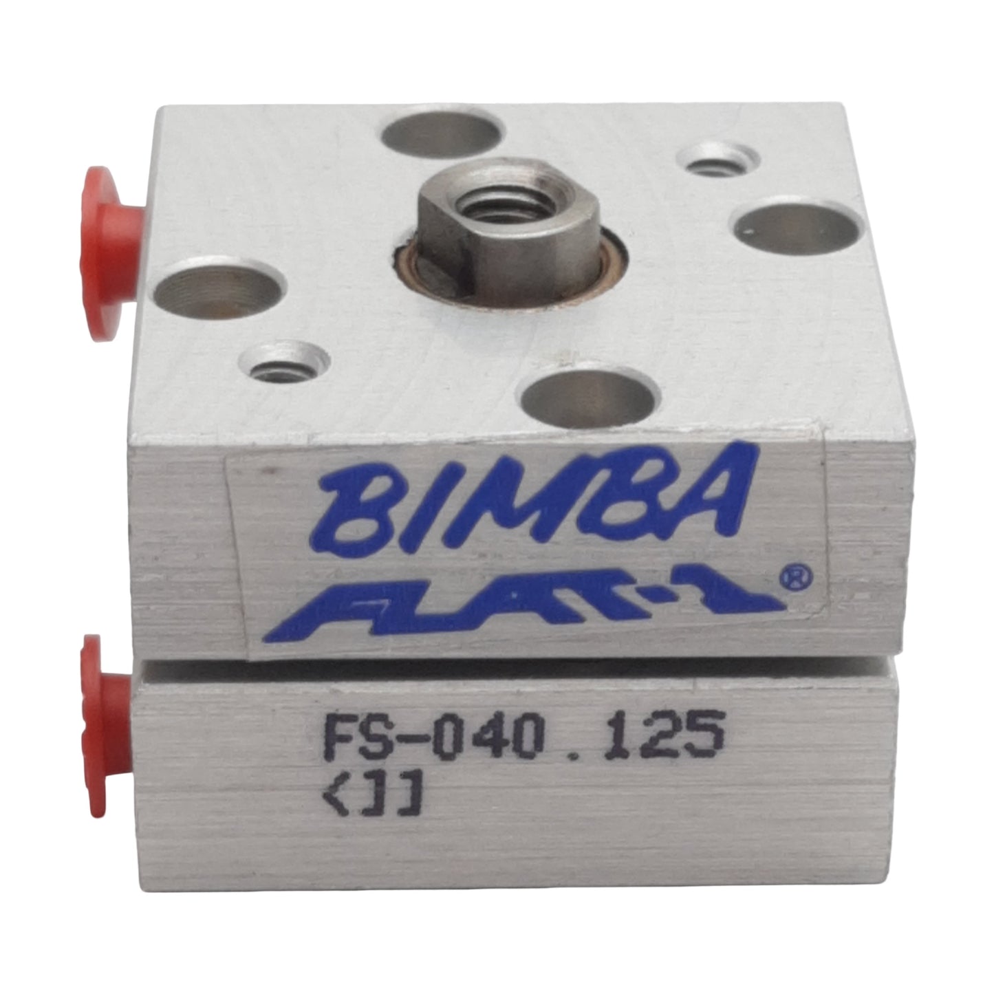 New Bimba FS-040.125 FLAT-1 Pneumatic Cylinder, ø3/4in Bore, 0.125in Stroke, #10-32