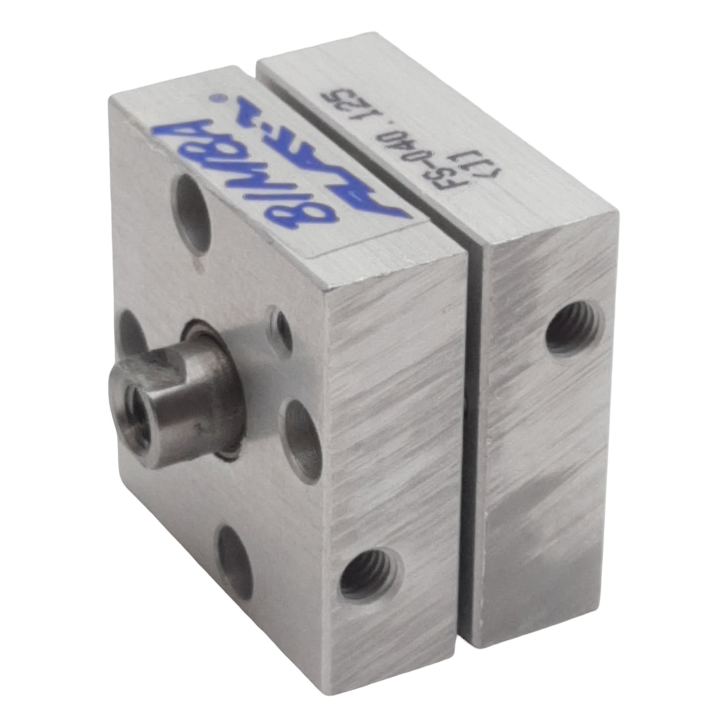 New Bimba FS-040.125 FLAT-1 Pneumatic Cylinder, ø3/4in Bore, 0.125in Stroke, #10-32