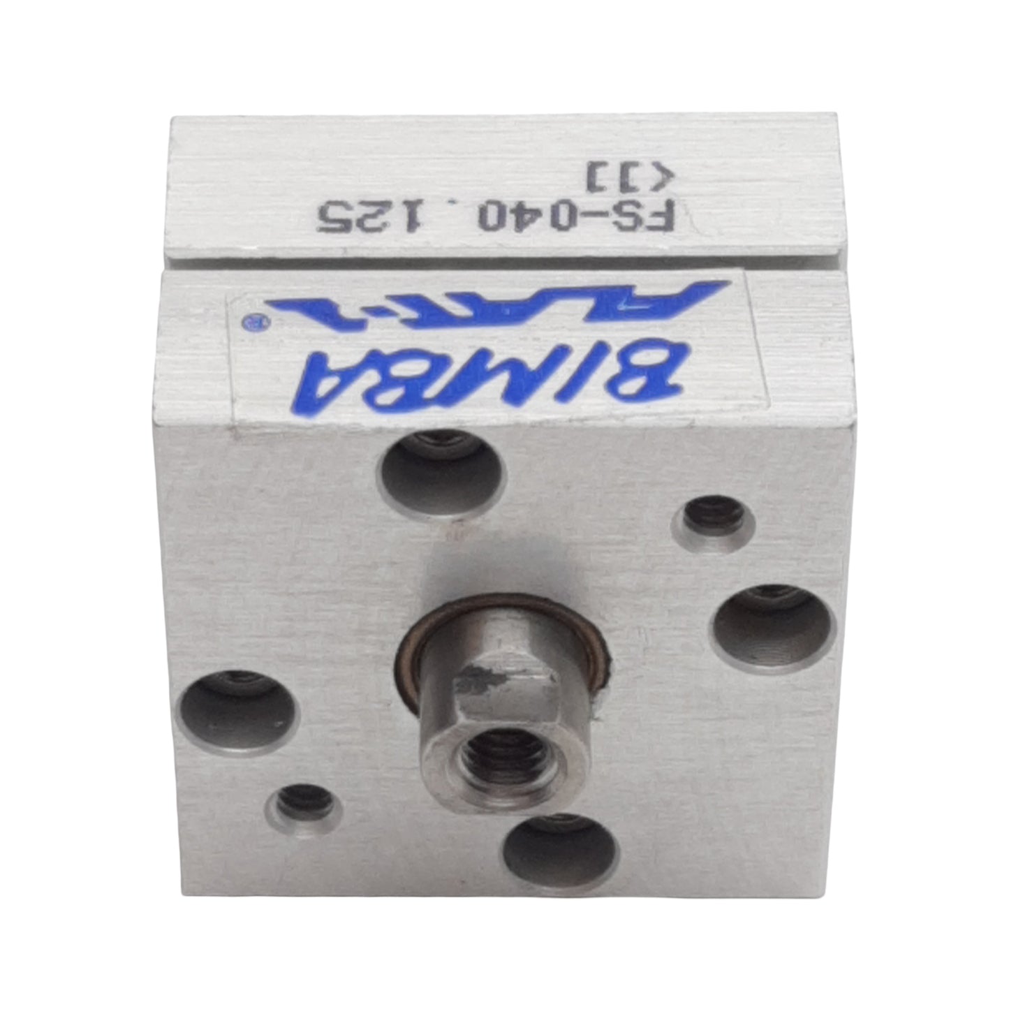 New Bimba FS-040.125 FLAT-1 Pneumatic Cylinder, ø3/4in Bore, 0.125in Stroke, #10-32