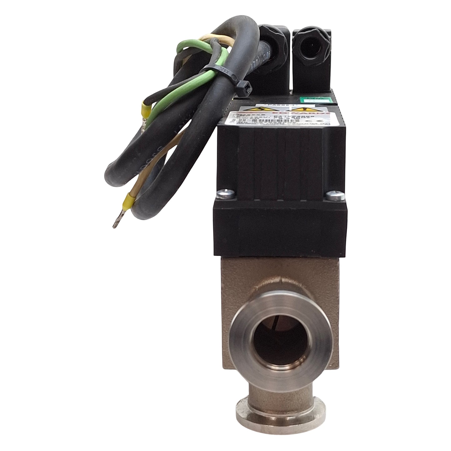 Used Edwards PV16EKS High Vacuum Solenoid Valve, 0.1µPa-0.2MPa, NW16, 90-132VAC Coil