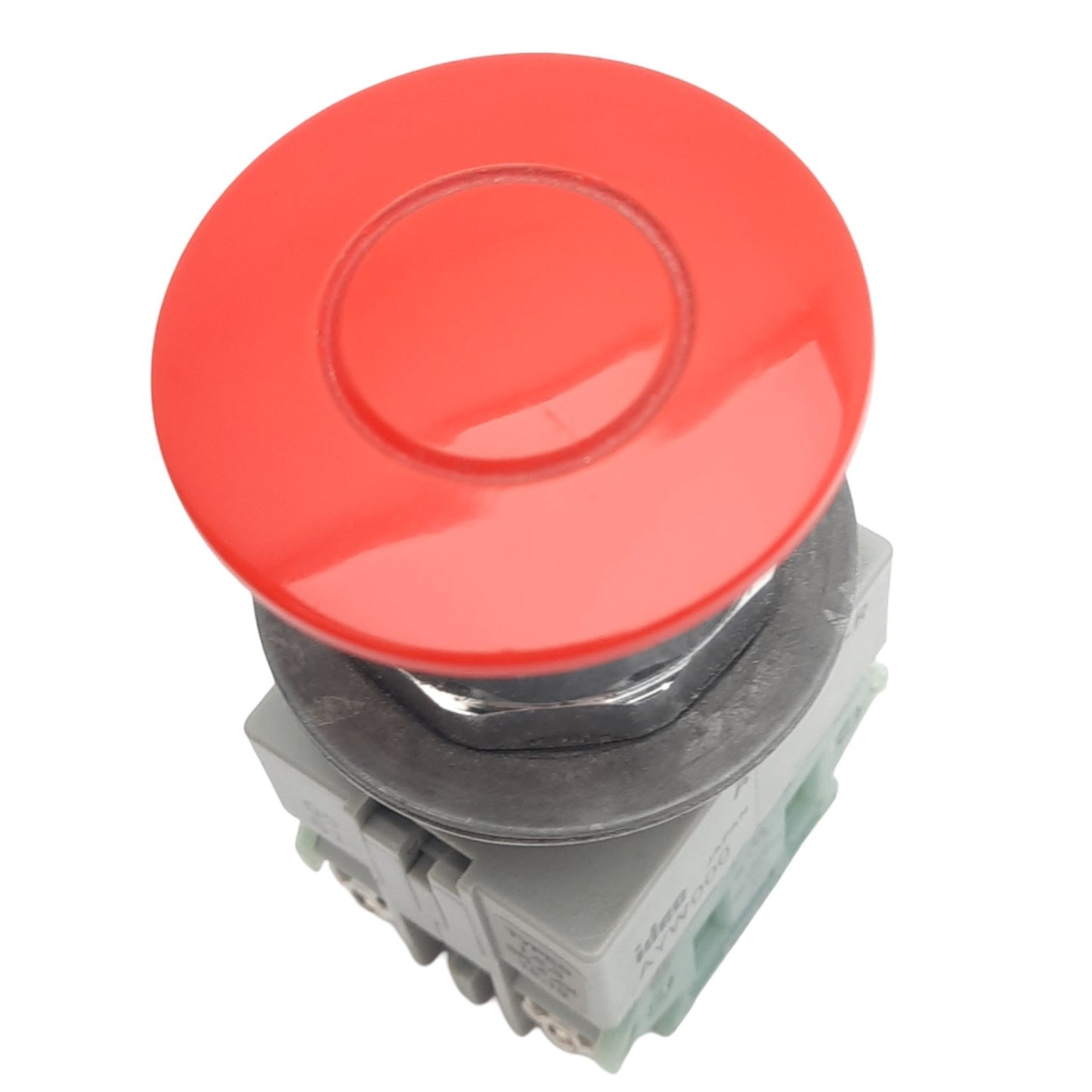 Used IDEC AYW411-R Red Push/Pull E-Stop Button, ø22mm, 2NO, 600VAC/DC 10A Max