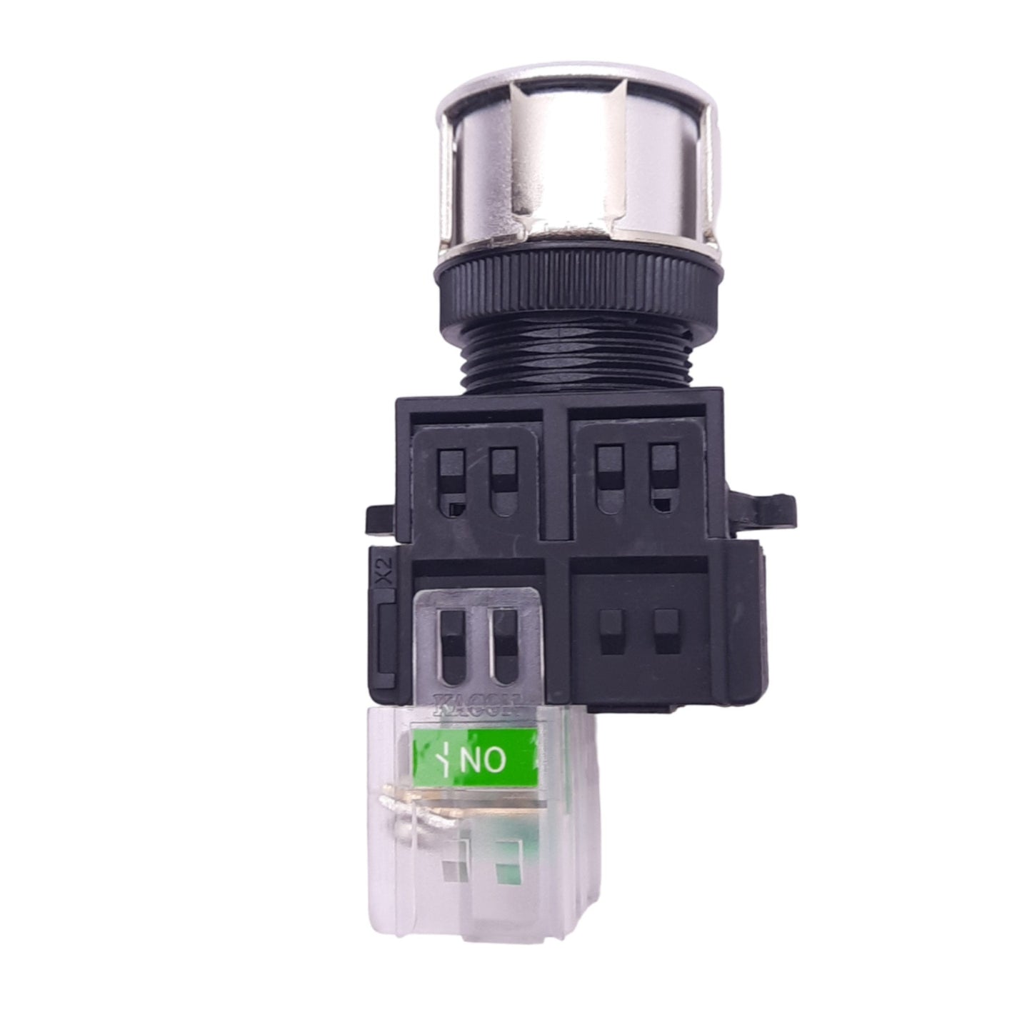 New Kacon K25F-27 Blue RESET Illuminated Pushbutton, ø25mm, 1NO, 24V LED, 250VAC 6A