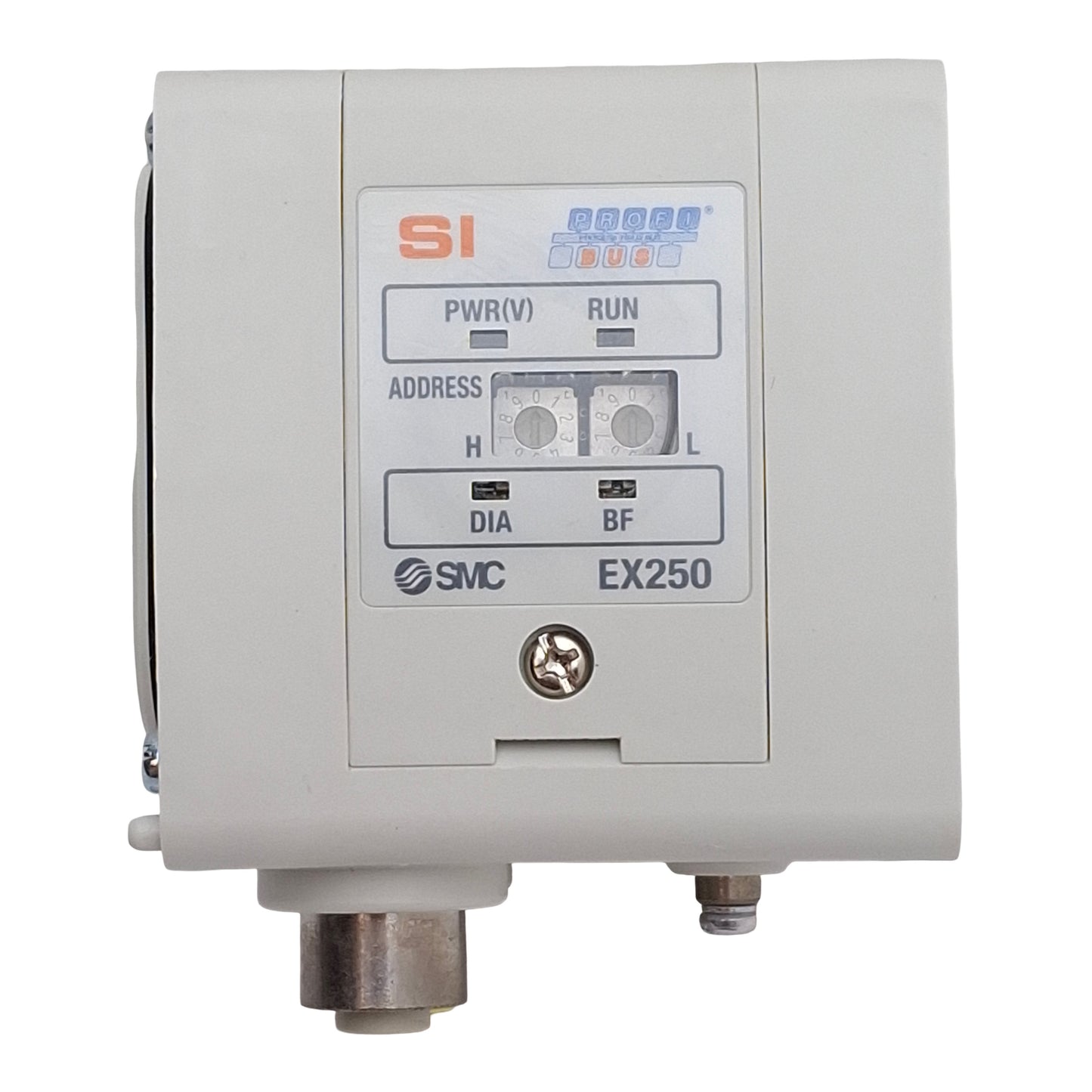 New – Open box SMC EX250-SPR1 Serial Interface Unit, PROFIBUS DP, 32 I/O, PNP Output, 24VDC