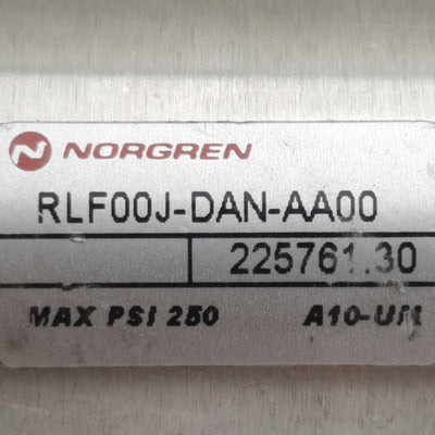 Used Norgren RLF00J-DAN-AA00 Pneumatic Cylinder, ø1.5in Bore, 0.5in Stroke, 1/8in NPT