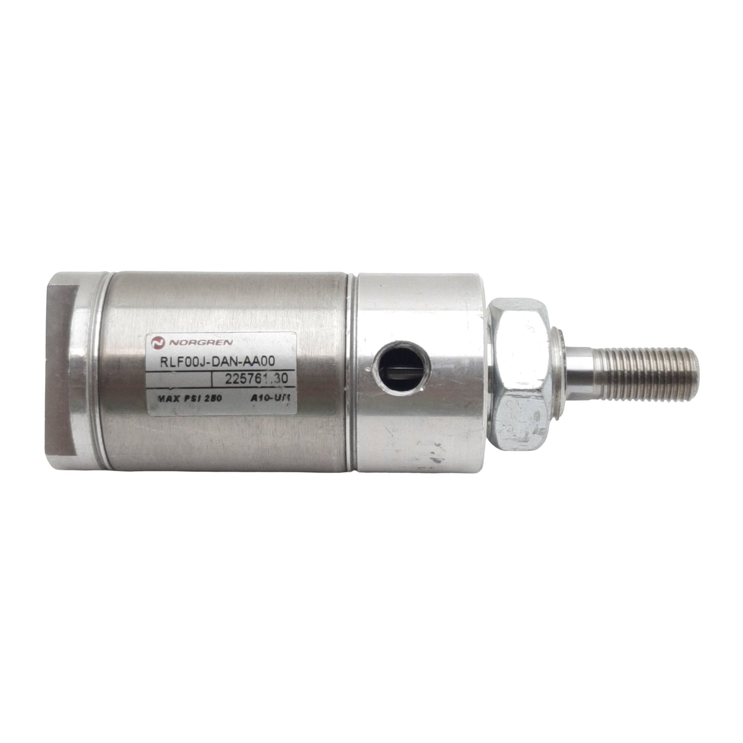 Used Norgren RLF00J-DAN-AA00 Pneumatic Cylinder, ø1.5in Bore, 0.5in Stroke, 1/8in NPT