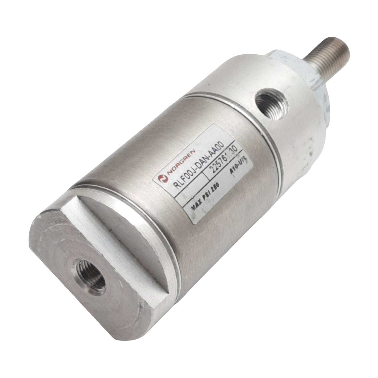 Used Norgren RLF00J-DAN-AA00 Pneumatic Cylinder, ø1.5in Bore, 0.5in Stroke, 1/8in NPT