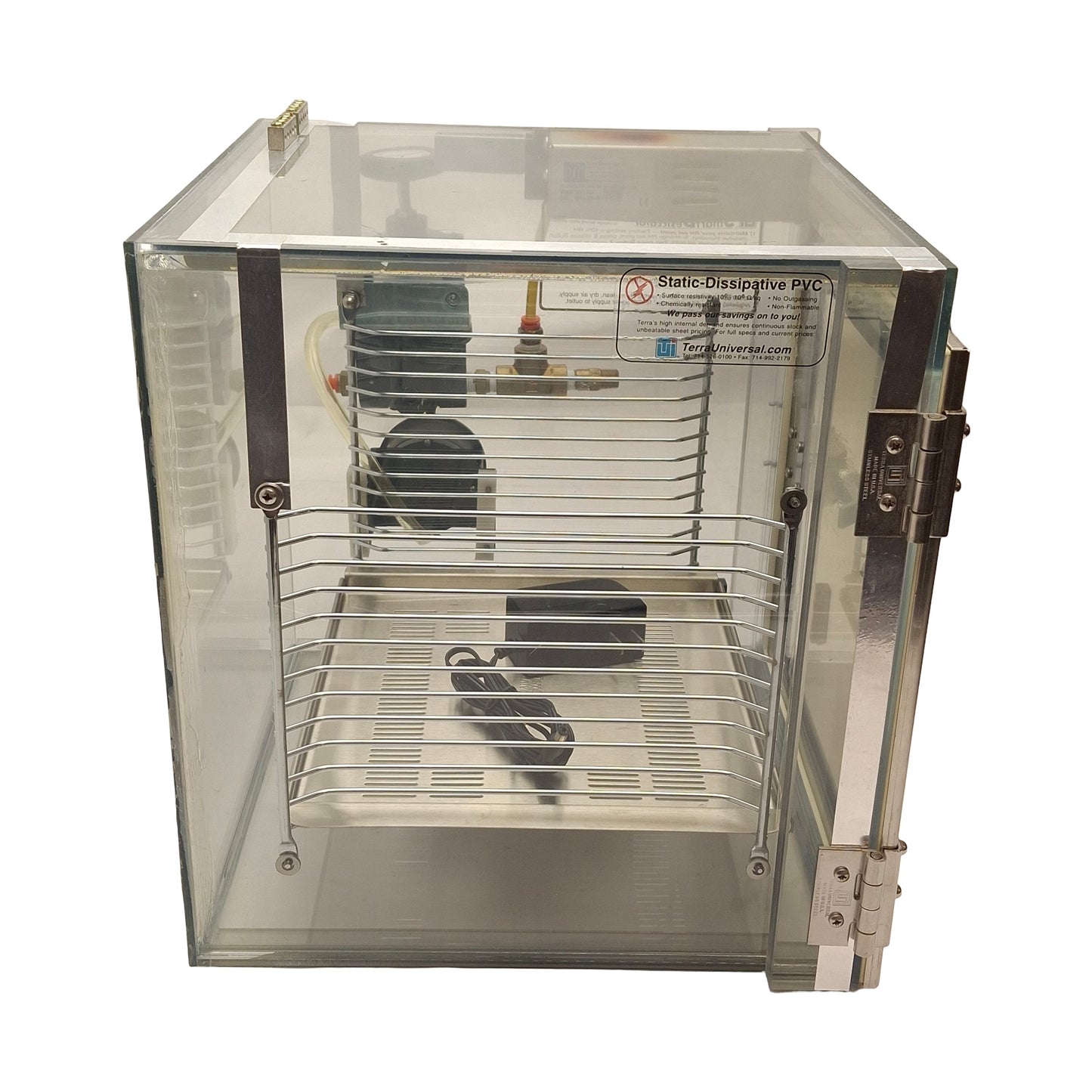 Used Terra Universal 1911-21A Benchtop SmartDesiccator, 12in x12in x 13.25in, 12VDC