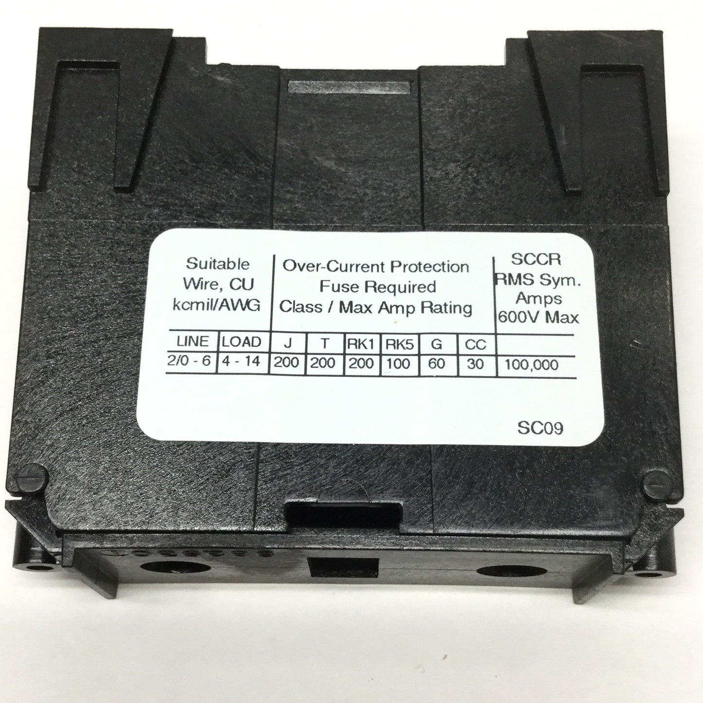 Used Marathon 1321580CH Power Distribution Block, 1-Pole Line In, 6x Load, 600V 175A