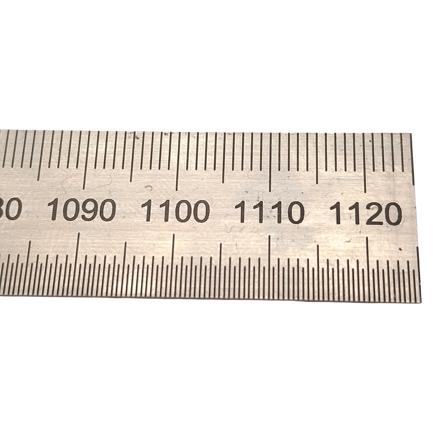 Used SPI 13-964-2 Flexible Steel Rule, Satin Chrome, 1125mm, 1mm & 1/2mm Graduation