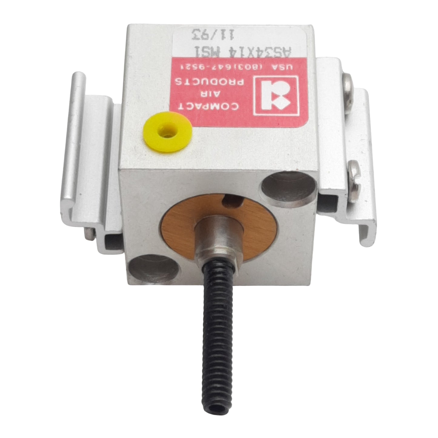 New Compact AS34X14MS1 Pneumatic Cylinder, ø3/4in Bore, 1/4in Stroke, #10-32, 145psi