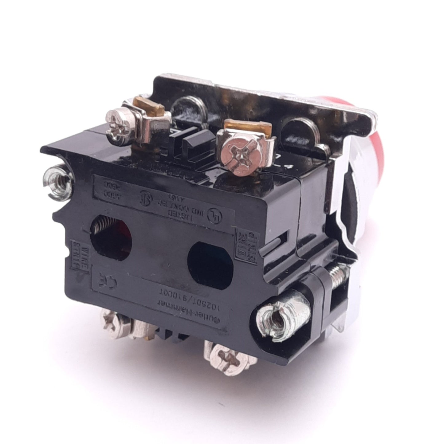 New Cutler-Hammer 10250T31R Red Extended Pushbutton, 30.5mm, 1NO 1NC, 600VAC/250VDC