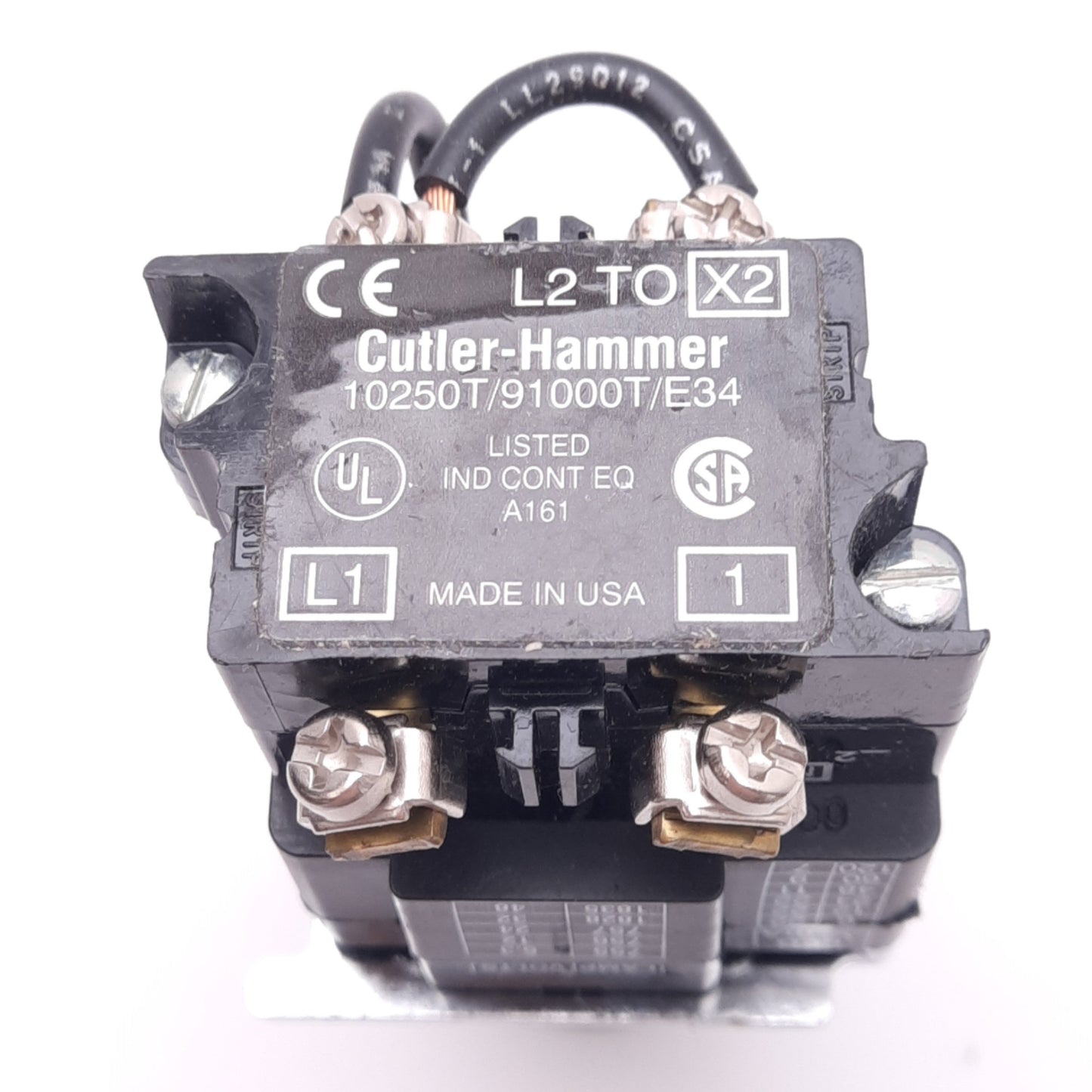 New Cutler-Hammer 10250T297LGP2A Illuminated Pushbutton, 30.5mm, 1NO 1NC, 120V LED