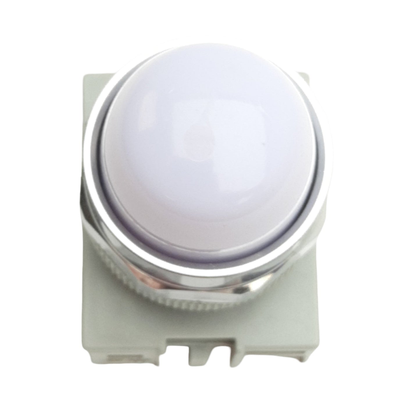 Used IDEC APW299D-W-120V Pilot Light ø22mm Diameter, White, Dome Lens, 120VAC/DC
