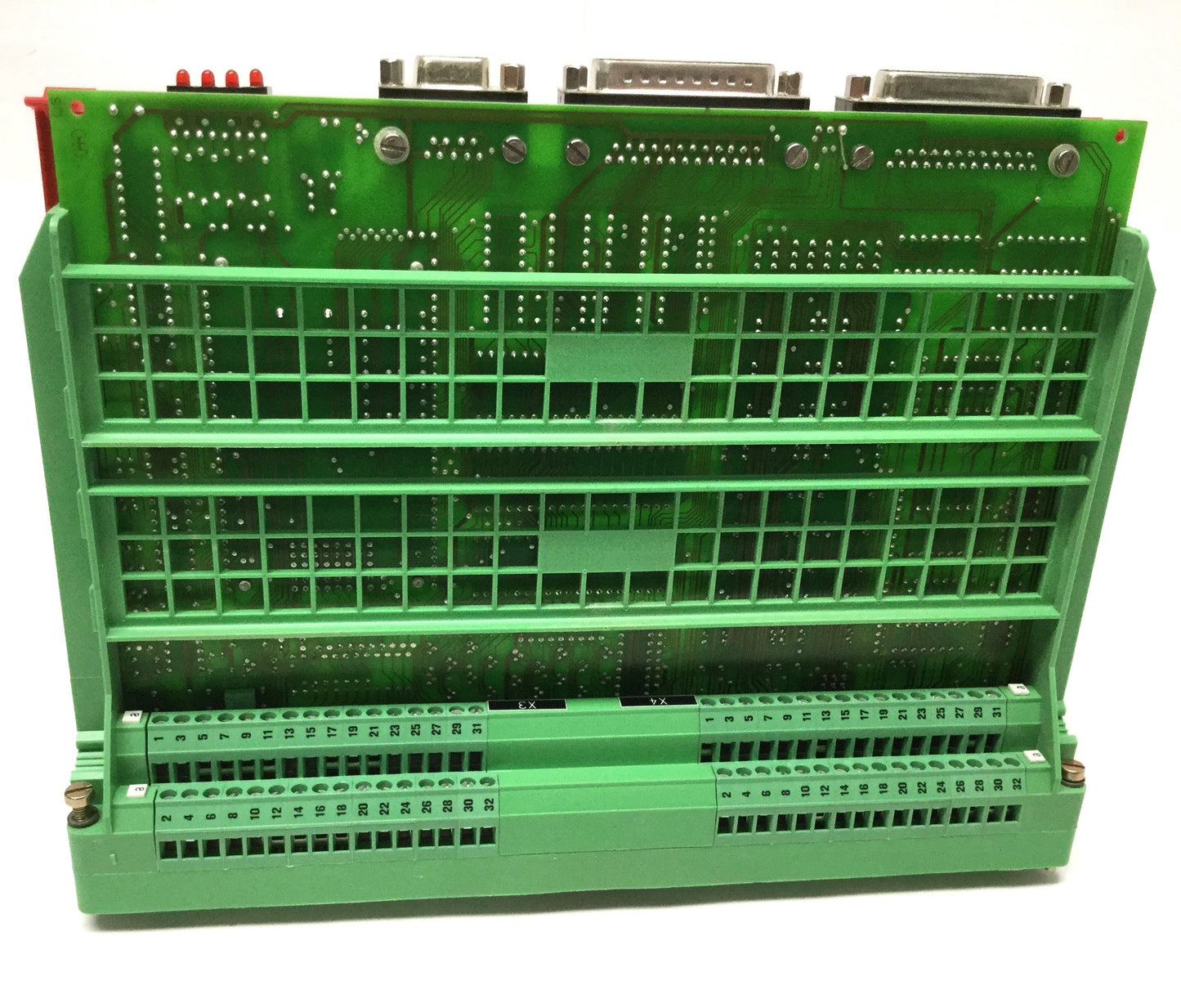 Used Rofin Sinar 4540640 Laser Controller Board w/Screw Terminal Breakout Card Block
