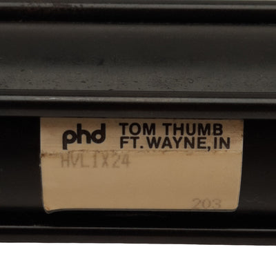Used PHD HVL1X24 Pneumatic Cylinder, ø1in Bore, 24in Stroke, 1500psi, 1/8in NPT