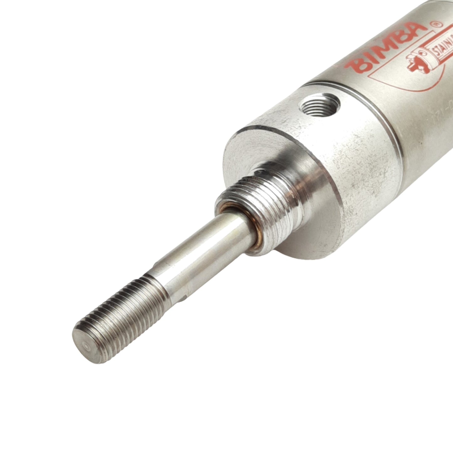 Used Bimba 171-DXDE Double-Rod Air Cylinder, 1.5" Bore, 1" Stroke, 1/4" NPT Port