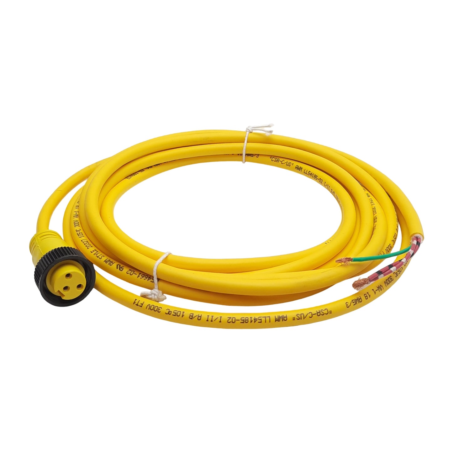 New BradConnectivity 103000K02F120 Cordset 3P Size A Mini-Change Female to Leads 12'