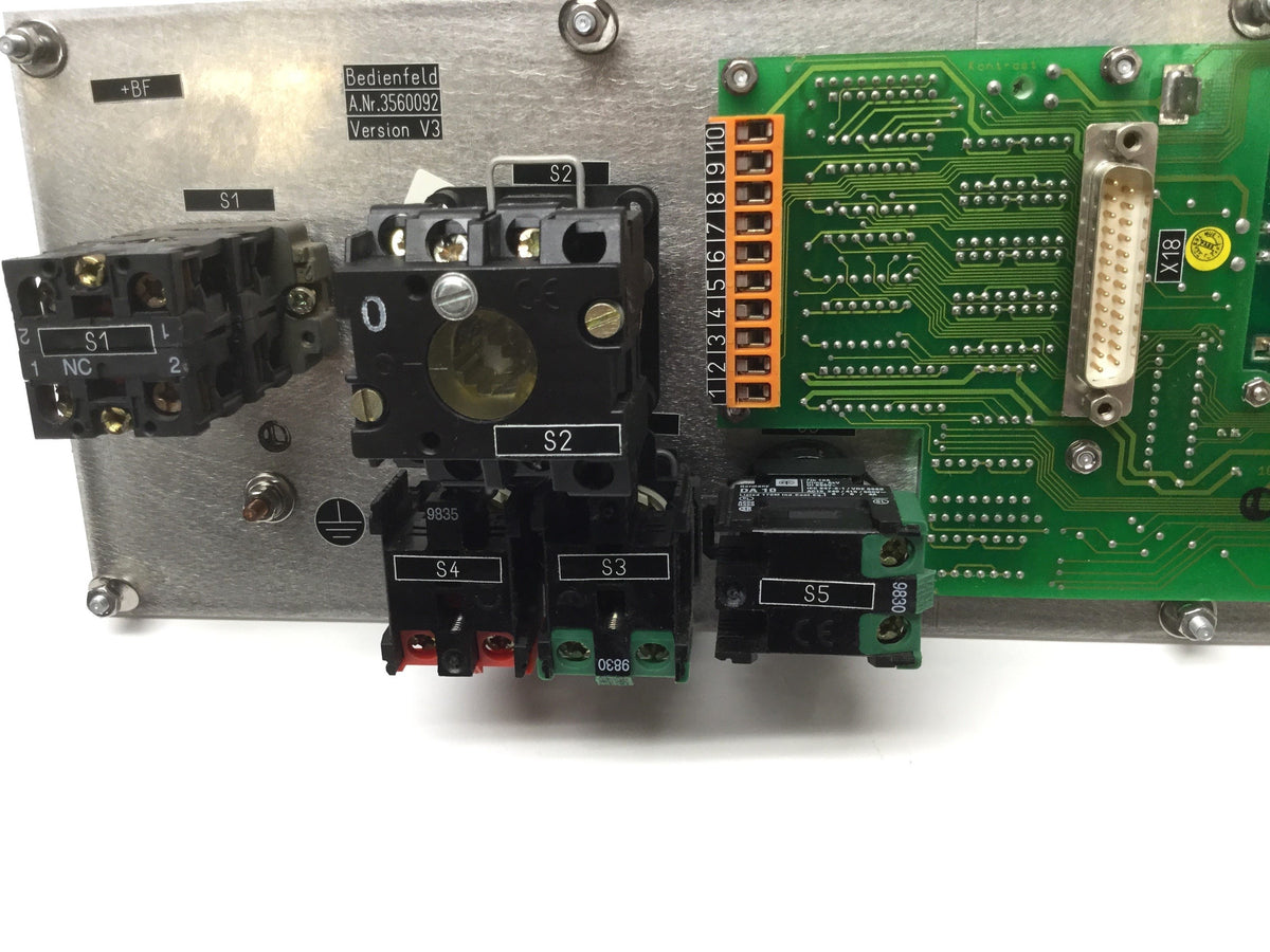 Used Rofin-Sinar 3560092 Laser Operator Control Panel from Power Line RSM-100Q