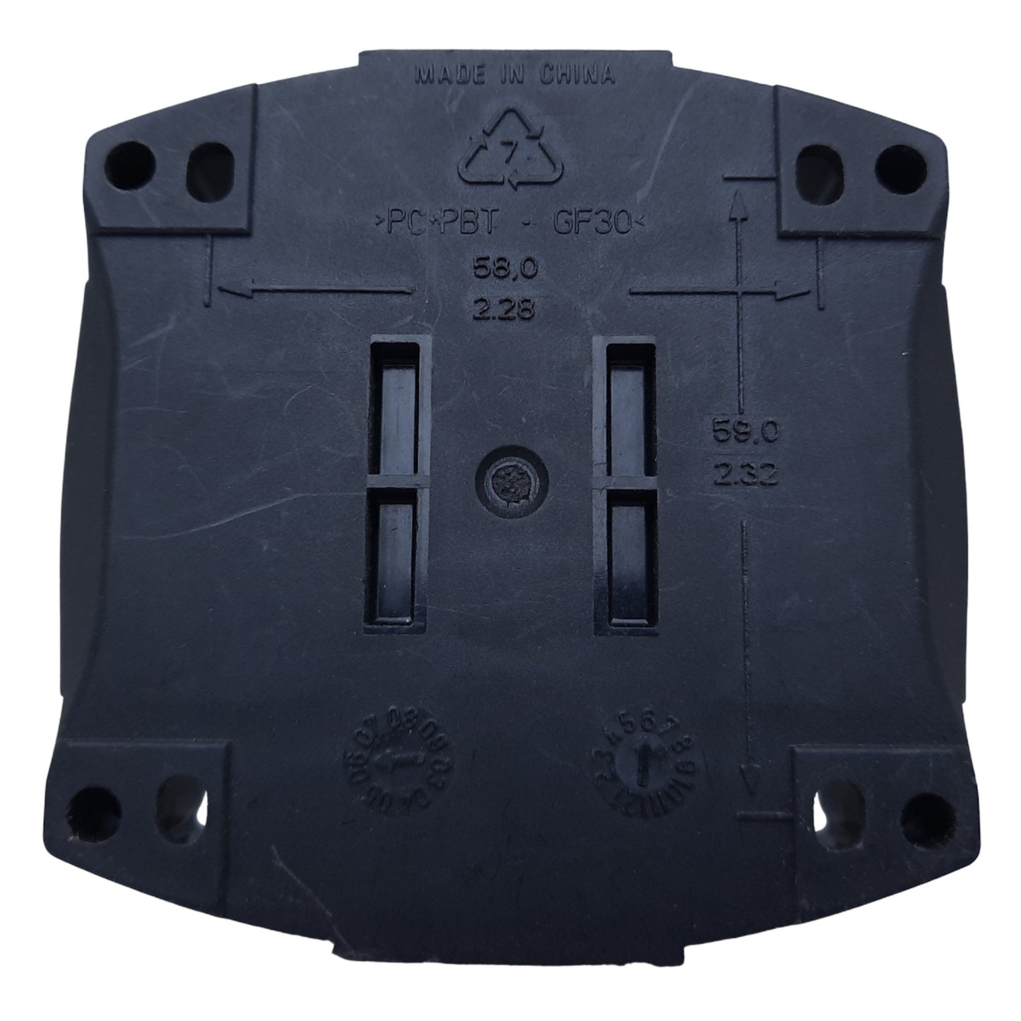 Used Allen Bradley 800F-1PP Pushbutton Enclosure ONLY, 1 Hole, I.D. 58mm x 59mm ø22mm