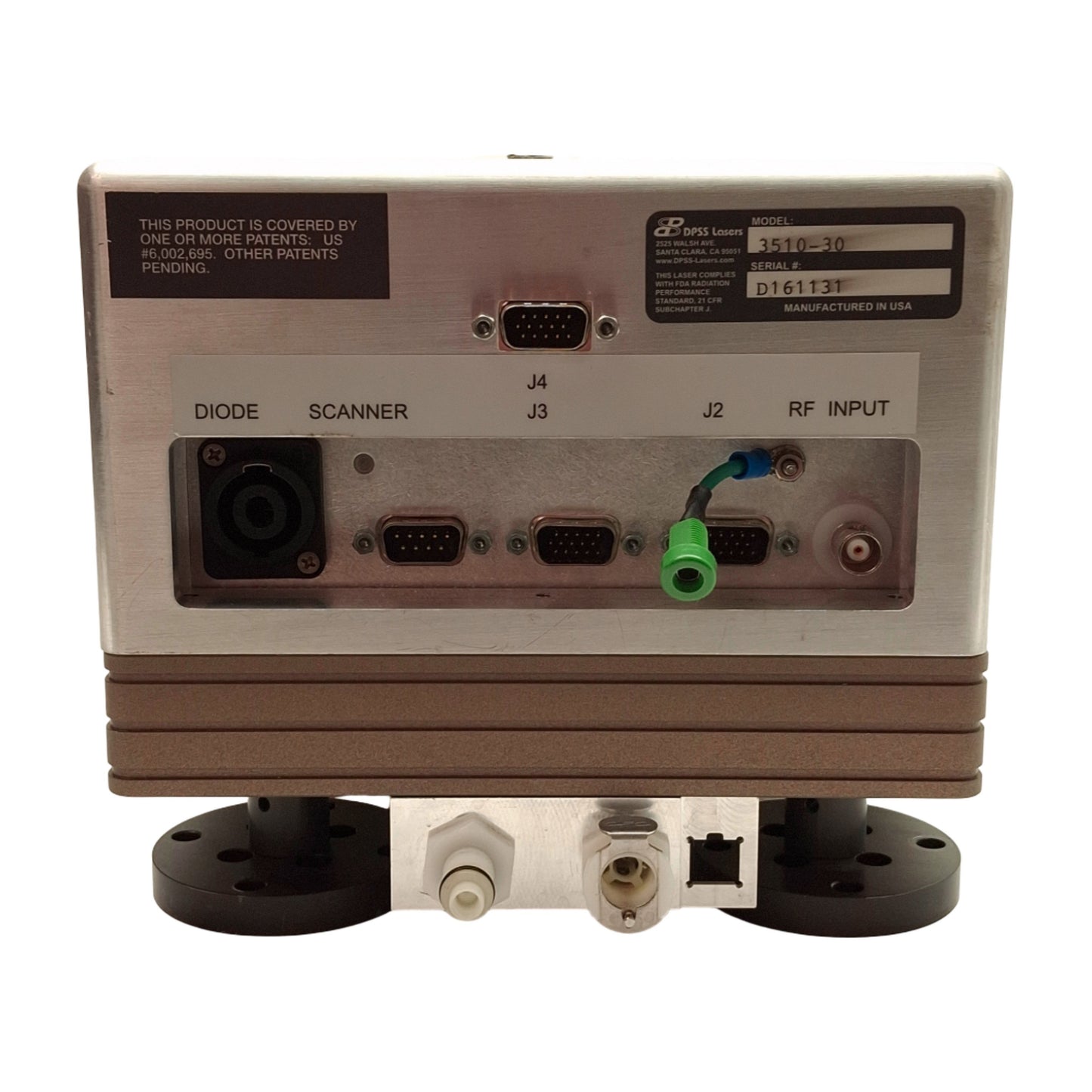 For parts or not working DPSS Lasers 3510-30 Series 3500 UV Laser, 354.7nm, >1.0W, 30kHz, *Misaligned*