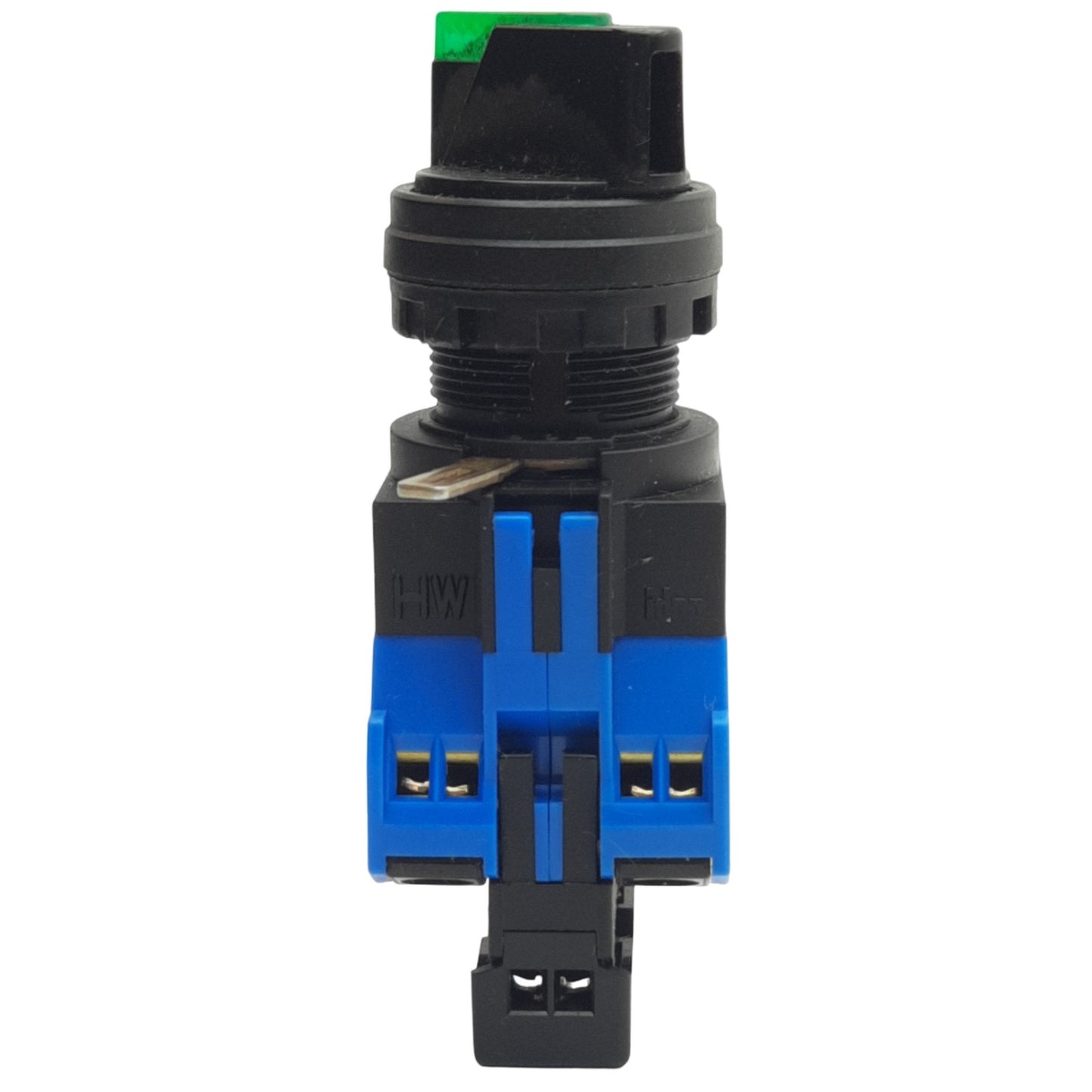Used IDEC HW1F-2F20QD-G-24V Green 2-Position Maintained Selector Switch ø22mm, 2NO