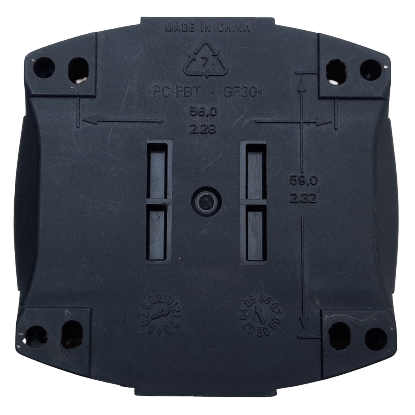 Used Allen Bradley 800F-1YP Push Button Enclosure ONLY, 1 Hole, I.D 58mm x 59mm ø22mm