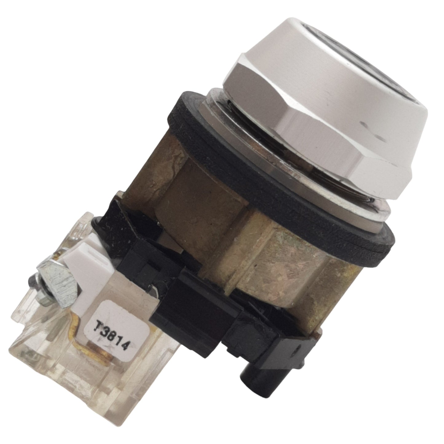 Used EATON HT8AAHA Black Pushbutton Switch, ø30mm, 1 N.O. , 600VAC/DC 12A Max