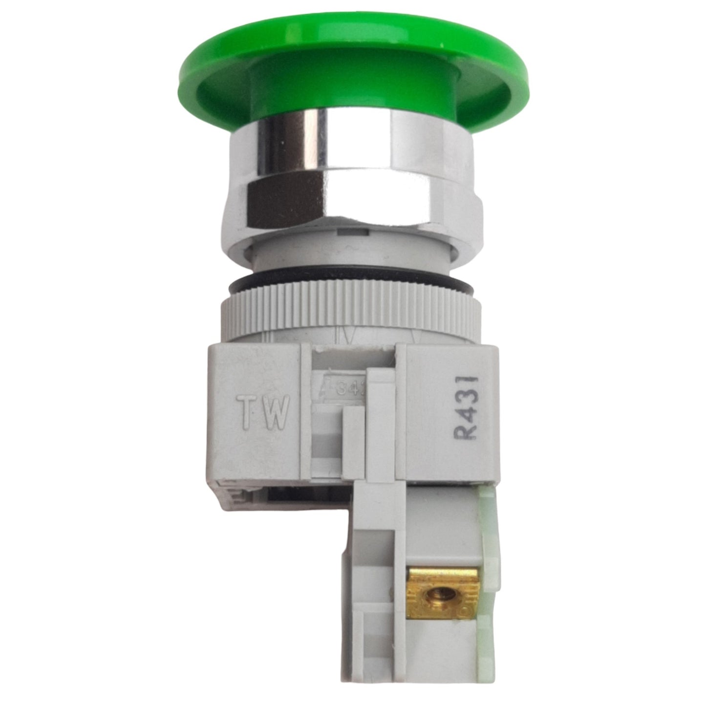 Used IDEC ABW410-G Green Momentary Push Button ø22mm, 1NO Contact, 600VAC/DC 10A Max