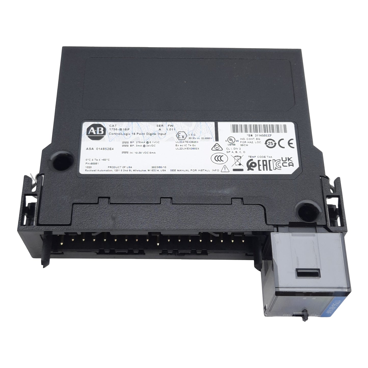 New Allen Bradley 1756-IB16IF ControlLogix Fast Input Module, 16-Point, 10-30VDC In