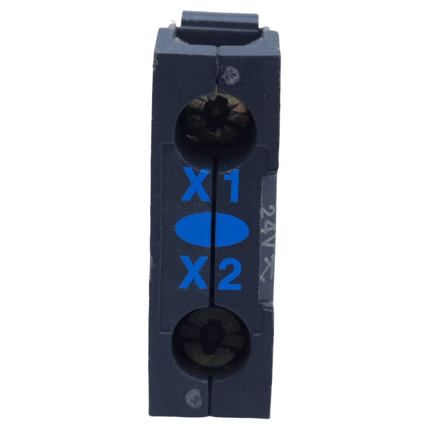 Used Schneider Electric ZBV-B6 Light Block for 22mm Head, Blue Integral LED 24V AC/DC