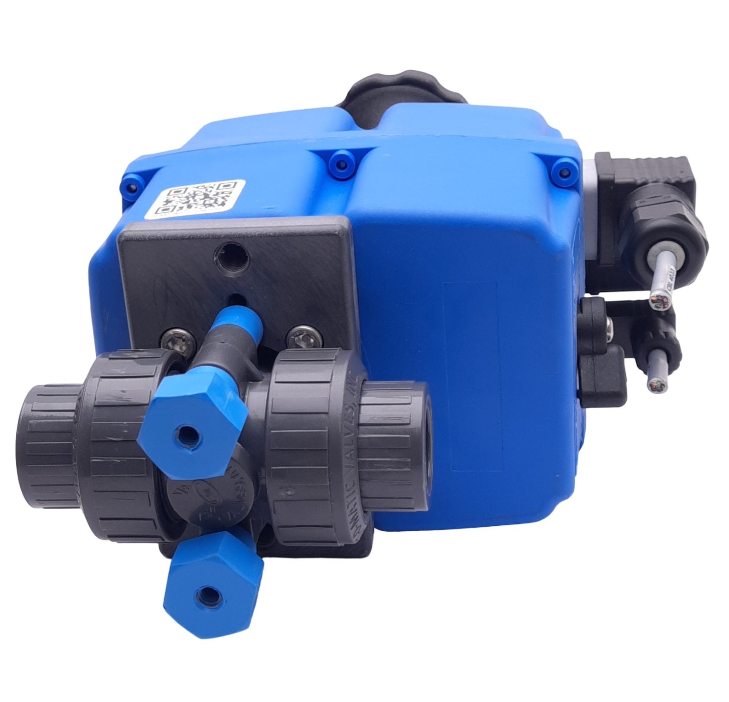 Used Plast-O-Matic Valves 7745-S4CT True Blue Electric Actuator, 24-240VAC/24-135VDC
