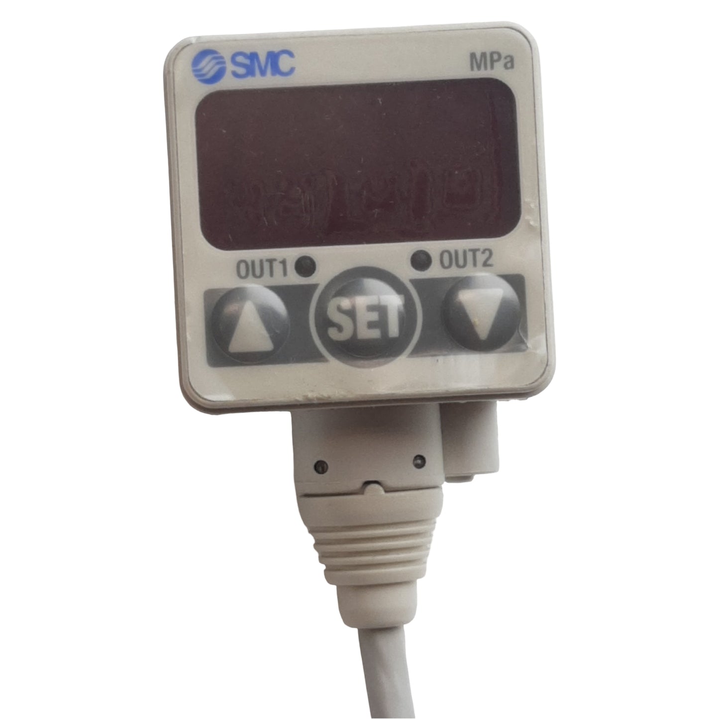 New SMC ISE40-T1-22L Digital Pressure Switch, -0.1~1MPa, 1/8" NPT, NPN 80mA 12-24VDC