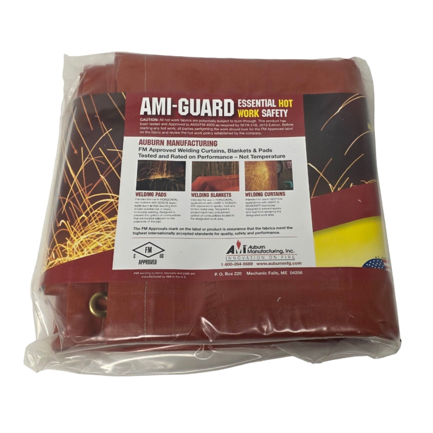 New Auburn Manufacturing SGL1700 AMI-Guard Welding Curtain, 7Ft x 8Ft, ANSI-FM 4950