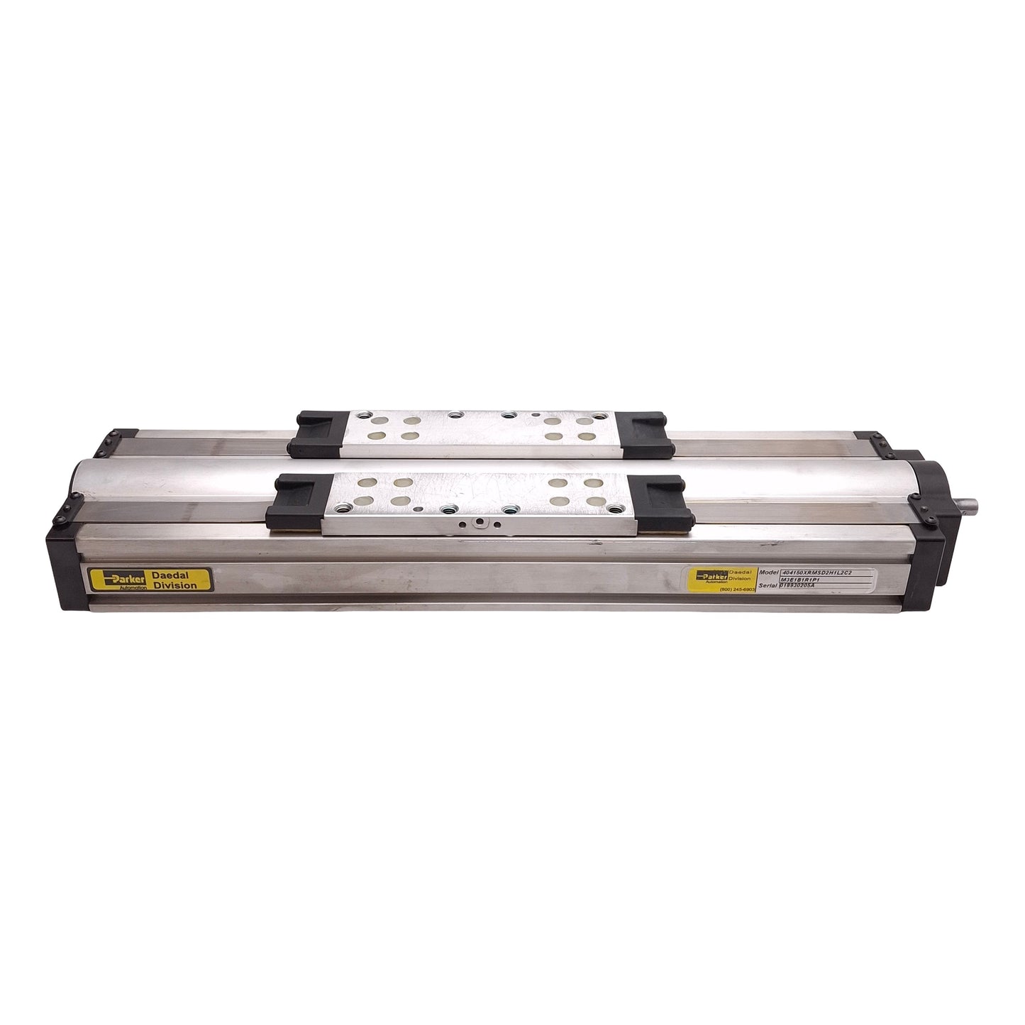 Used Parker 404150XRMSD2 Linear Actuator, 150mm Travel, 5mm Lead, 375lb Load