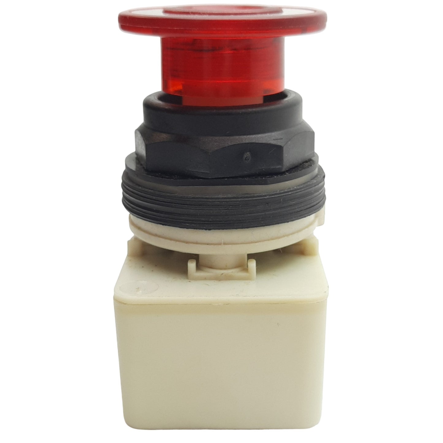 Used Square D 9001KR9P1R Red Illuminated Push/Pull Button ø30mm, 120VAC Rated Voltage