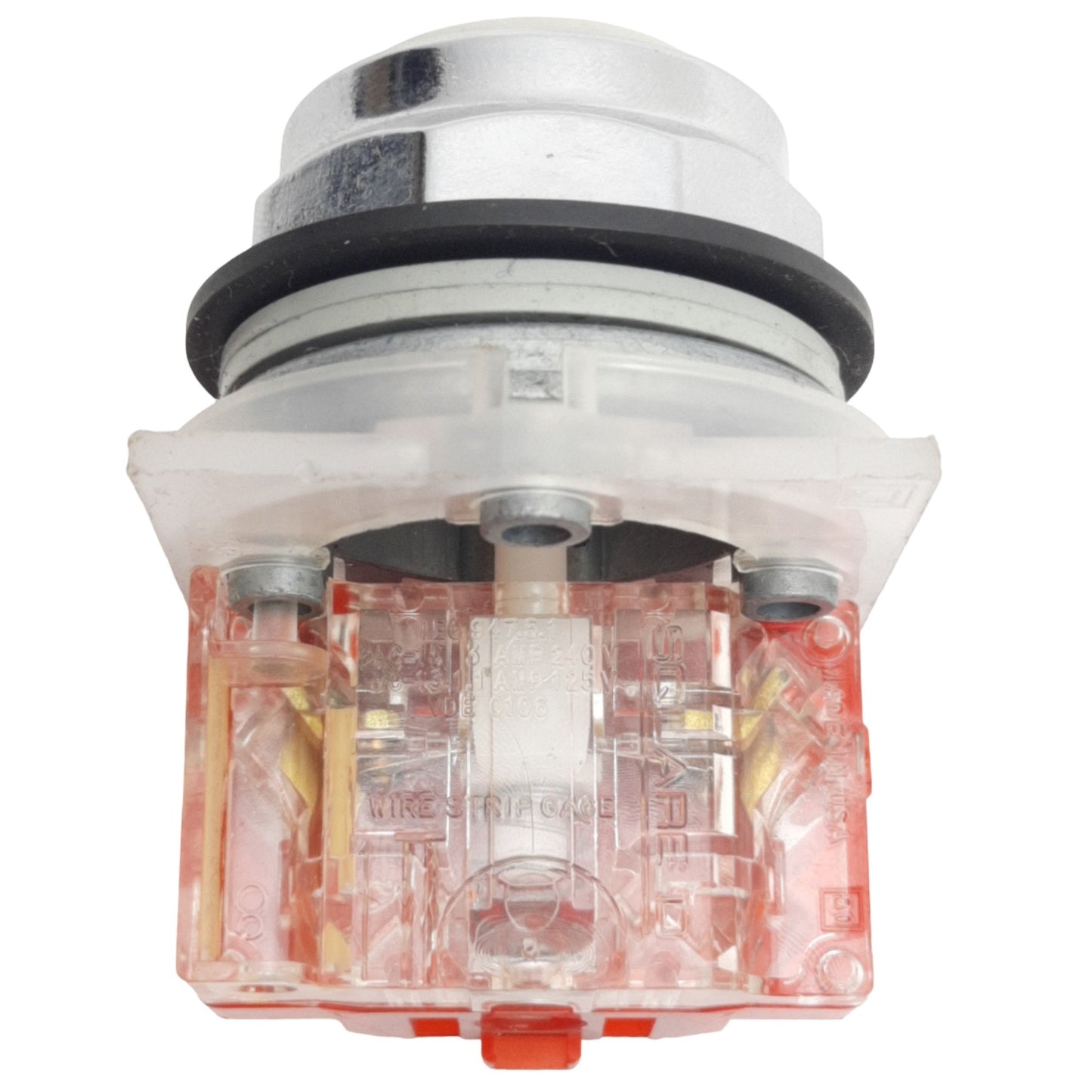 Used Schneider Electric 9001KR1RH6 Red Momentary Push Button ø30mm, 1NC, 600VAC 10A