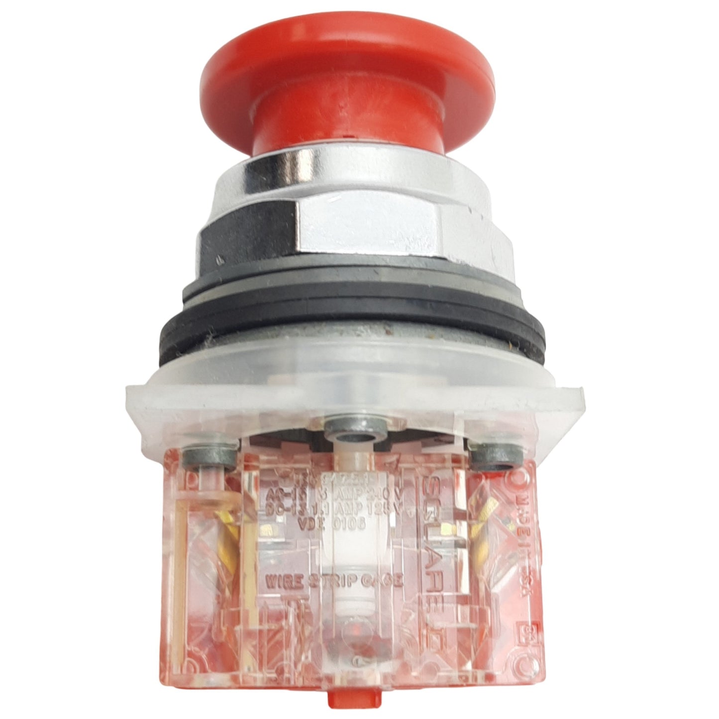 Used Schneider Electric 9001KR4RH6 Red E-Stop Momentary Push Button ø30mm, 1NC, 600V